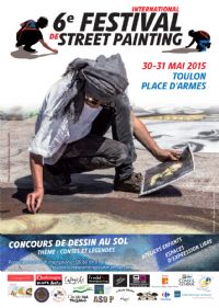 6e Festival International de Street Painting de Toulon. Du 30 au 31 mai 2015 à Toulon. Var.  10H00